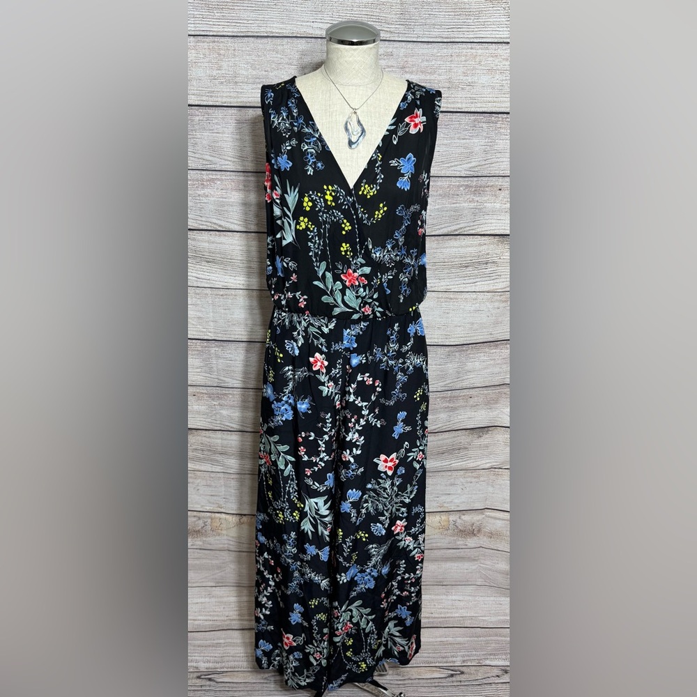Parker Black Floral Jumpsuit